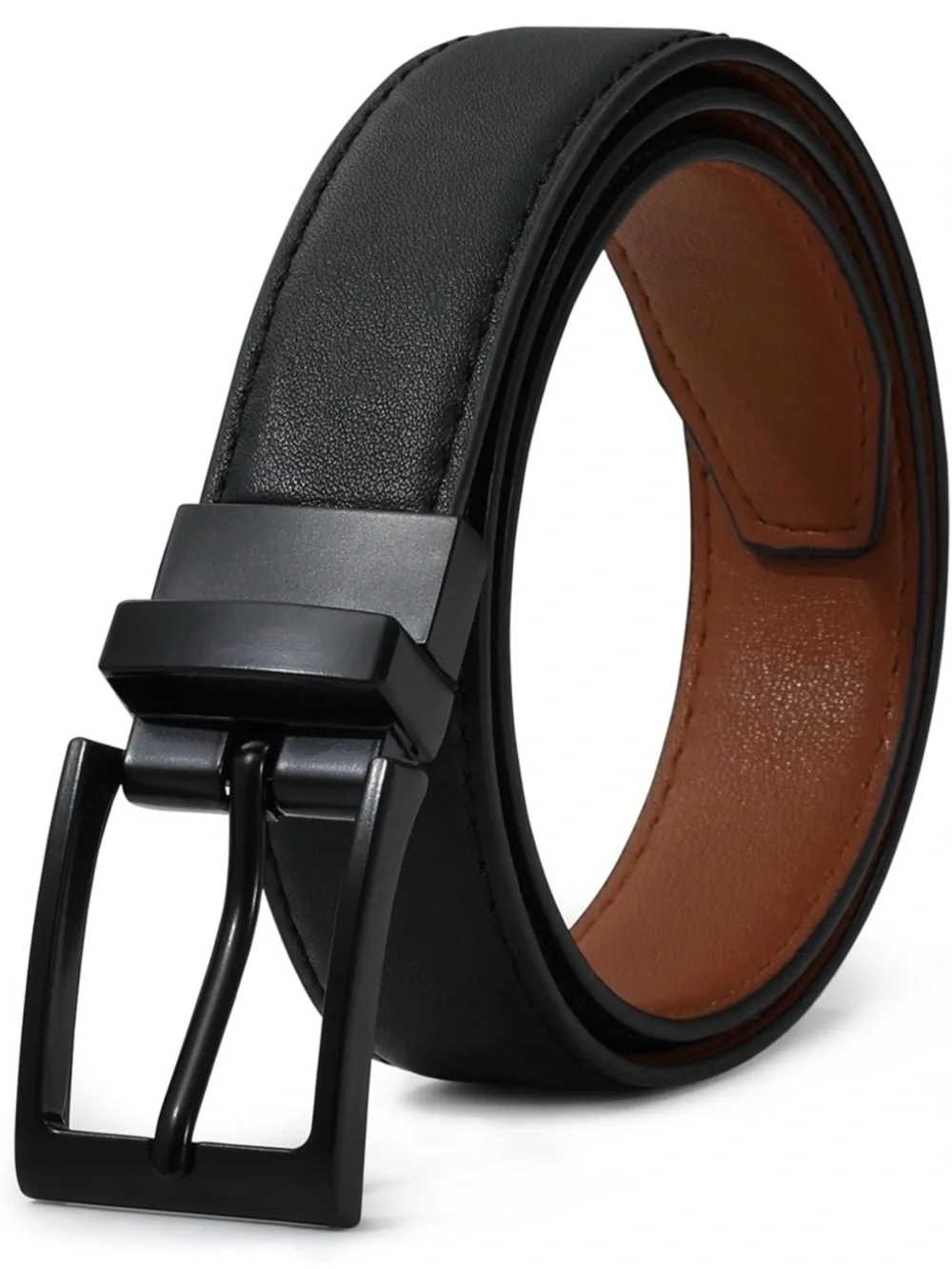 Boys Reversible Leather Belt (Fits 21”-25” Waist)